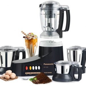 Panasonic Super Mixer Grinder, 1000W, Mx-Ac400, Black, 3 Stainless Steel Jars, 1 Juicer Jar, 1Yr. Warranty