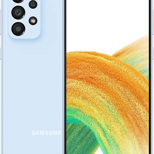 Samsung Galaxy A33 5G Mobile Phone Sim Free Android Smartphone 128GB Awesome Blue (Uae Version)
