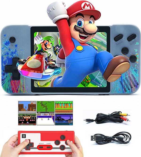 Retro Handheld Game Console,800 Classic FC Games Console with 3.5 Inch Color Screen,1200mAh Rechargeable Battery Mini Video Game Console Support TV Connection & 2 Players for Kids Adults Birthday Gift Brand: TDOO