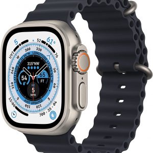 New Apple Watch Ultra (GPS + Cellular, 49mm) - Titanium Case with Midnight Ocean Band