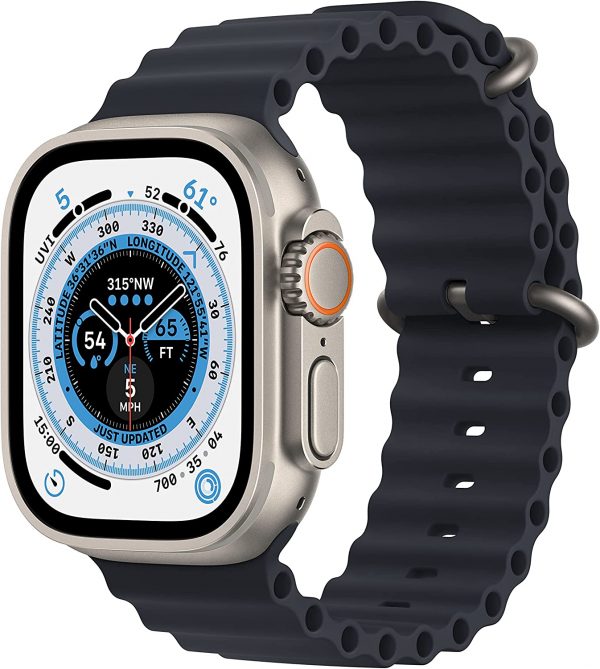 New Apple Watch Ultra (GPS + Cellular, 49mm) - Titanium Case with Midnight Ocean Band