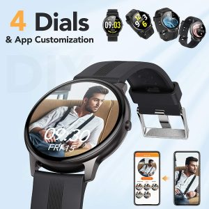 Smart Watch, AGPTEK Smartwatch for Men Women IP68 Waterproof Activity Tracker with Full Touch Color Screen Heart Rate Monitor Pedometer Sleep Monitor for Android and iOS Phones, Black, LW11 Brand: AGPTEK - Image 3