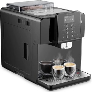 Hisense espresso coffee machine fully automatic 1 year warranty UAE version HAUCMBK1S3, Standbay power 1w, Bean Container capacity 250g, Black - Image 3