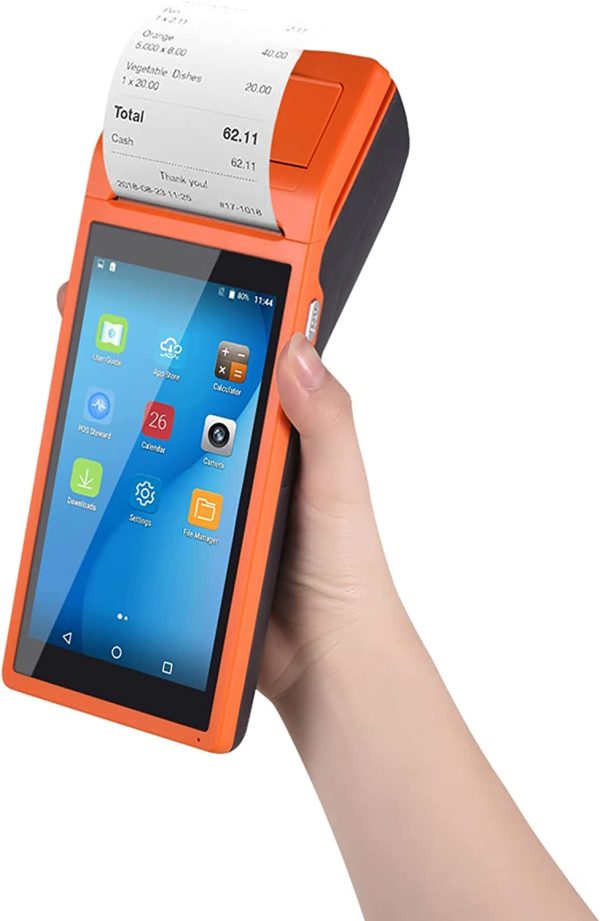 Eacam POS PDA Receipt Printer, All in One Handheld PDA Printer Smart POS Terminal Wireless Portable Printers Intelligent Payment Terminal Function...