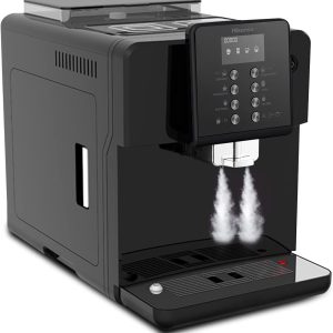 Hisense espresso coffee machine fully automatic 1 year warranty UAE version HAUCMBK1S3, Standbay power 1w, Bean Container capacity 250g, Black - Image 2